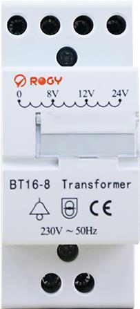 EZVIZ Transformer für DB1 + DB1C, Eingang 230V AC, Ausgabe 8V/12V/24V, Installation auf DIN 35mm Schiene (307700258)