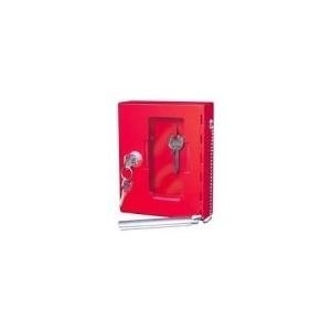 WEDO Notschlüssel-Kasten, Farbe: rot schützt Notschlüssel vor unbefugter Nutzung, aus pulverbe- (102 50102X)