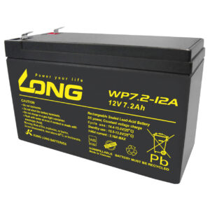 Kung Long Blei-AGM-Akku WP7.2-12A-F2, 12V, 7,2Ah, 6,3mm Kabelschuh
