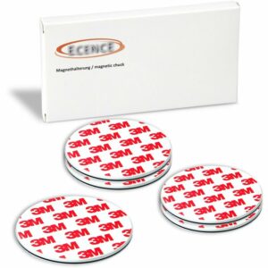 Ecence - 5x Magnethalterung 70mm für Rauchmelder Magnetbefestigung Klebehalter