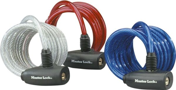 3x1 Master Lock 8mm Cable Lock 8127EURTRI (8127EURTRI)