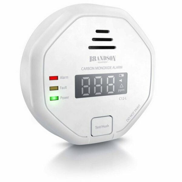 Brandson CO-Melder (Kohlenmonoxid Melder mit LCD Display CO Alarm mit 85 dB - Batteriebetrieben)