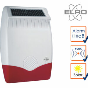Elro - Solar außen Sirene für Pro Alarmanlage AP5500 - Alarmgeber Hausüberwachung