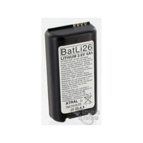 Hager - Lithium-batterie 3,6v 4 ah fr und logesty-gerte batli26