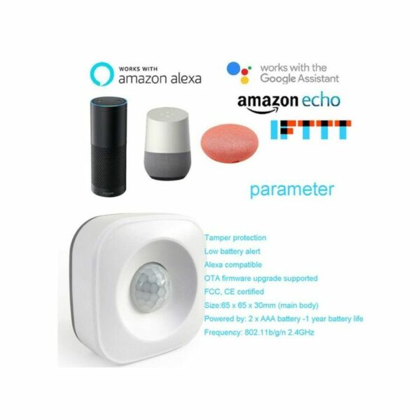 Trade Shop Traesio - pir -Sensor WiFi Smart Motion Infrarot drahtloser Bewegungsdetektor x Alarm Alarm