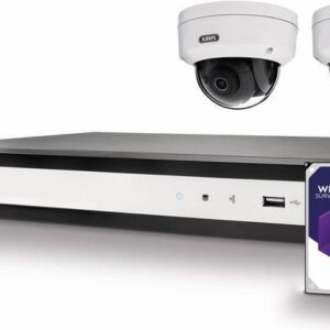 ABUS TVVR36422D - NVR + Kamera(s) - verkabelt (LAN 10/100) - 4 Kanäle - 1 x 1 TB - 2 Kamera(s) - Dome - PS CMOS