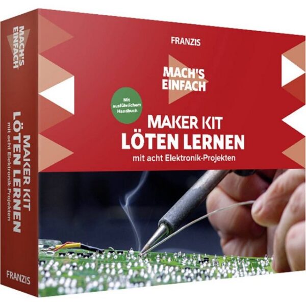 Franzis Lernspielzeug Maker Kit Löten lernen mit acht, Ausführung in deutscher Sprache