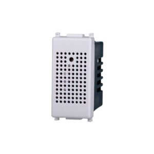 Schalter mit eingebautem Akustiksensor kompatible Bticino Livinglight Weiß Farbe Ettroit EV1701 - Weiß