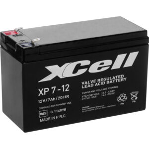 XCell XP712 XCEXP712 Bleiakku 12 V 7 Ah Blei-Vlies (AGM) (B x H x T) 151 x 94 x 65 mm Flachstecker 4