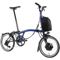 Brompton P-Line Electric Urban 4-speed - 16 Zoll 300Wh 4K Faltrad - Bolt Blue Lacquer
